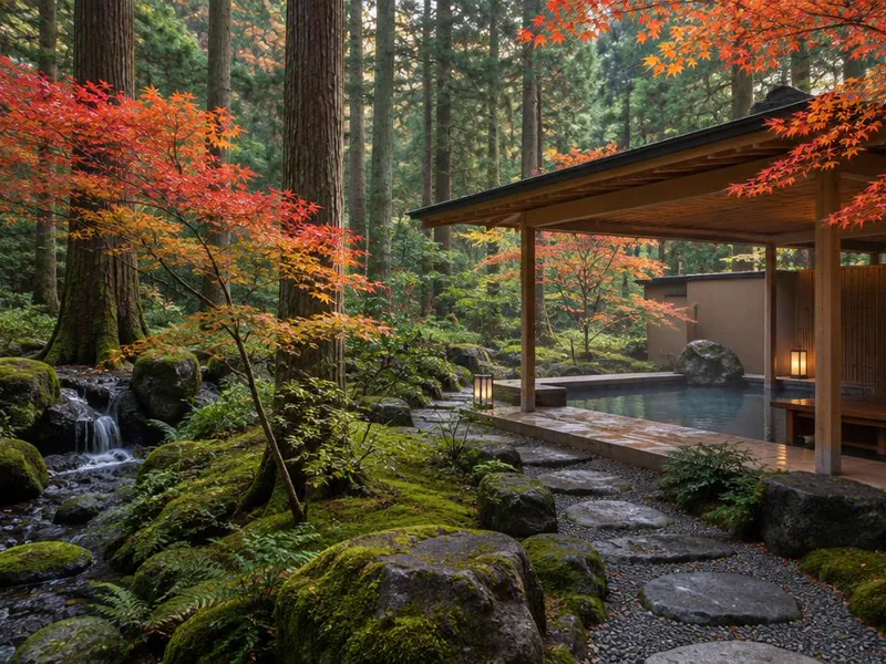 Editorial interpretation of Kyoto, Japan, inspired by Aman Kyoto