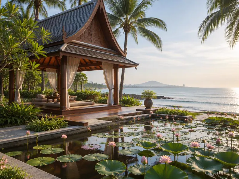 Editorial interpretation of Hua Hin, Thailand, inspired by Chiva-Som
