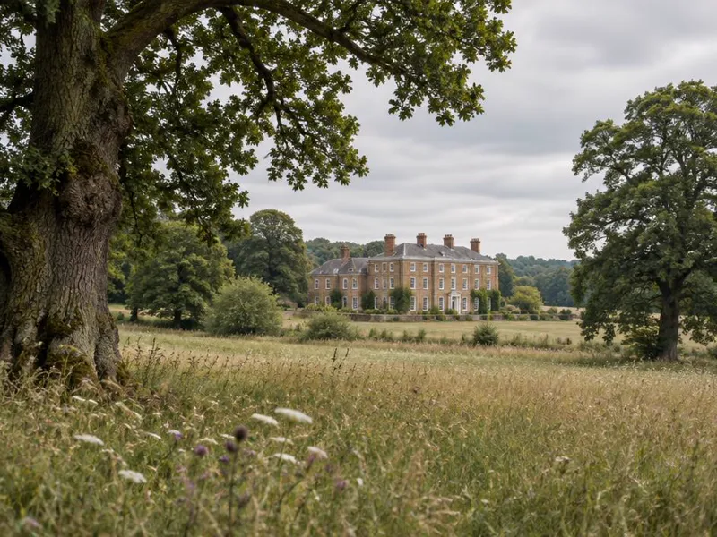Editorial interpretation of Hook, Hampshire, United Kingdom, inspired by Heckfield Place