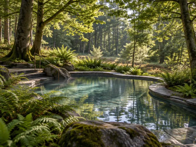 Editorial interpretation of New Forest, Hampshire, United Kingdom, inspired by Herb House Spa at Lime Wood