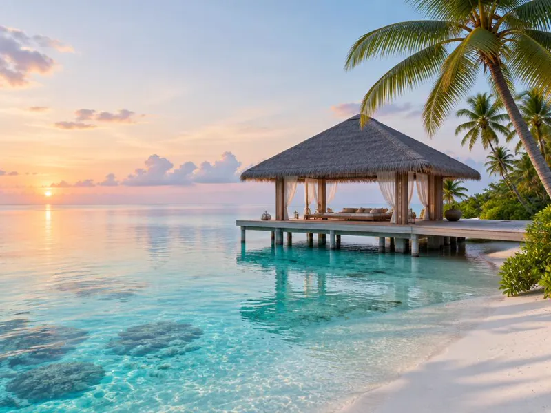 Editorial interpretation of Raa Atoll, Maldives, inspired by JOALI BEING