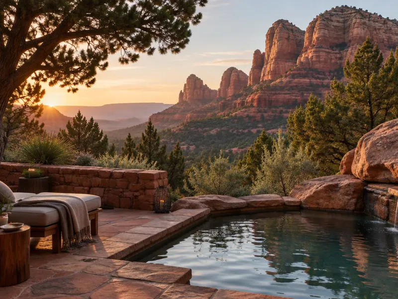 Editorial interpretation of Sedona, Arizona, United States, inspired by Mii amo