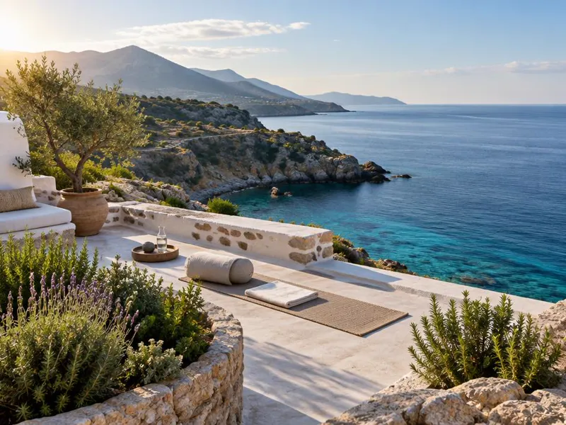 Editorial interpretation of Crete, Greece, inspired by Minos Palace