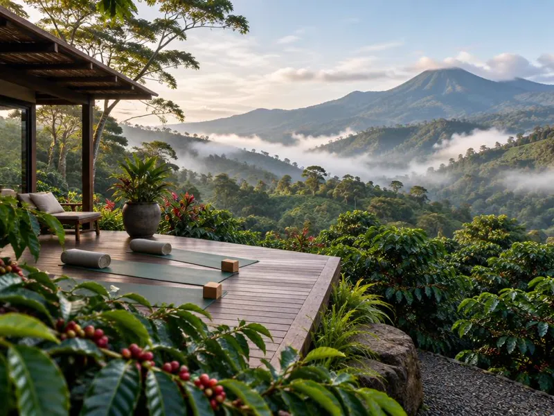 Editorial interpretation of Atenas, Costa Rica, inspired by The Retreat Costa Rica