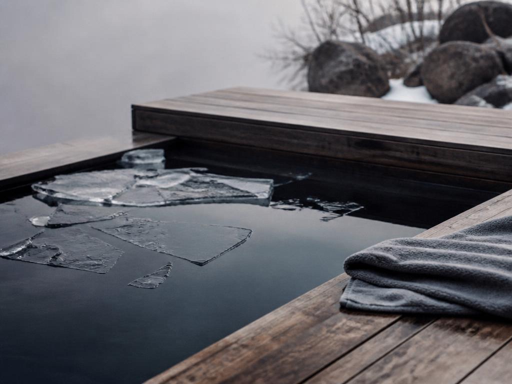 Cold water immersion (cold plunge) — illustrative