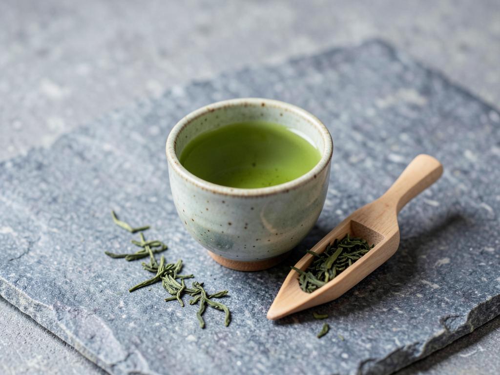 Daily green tea ritual — illustrative