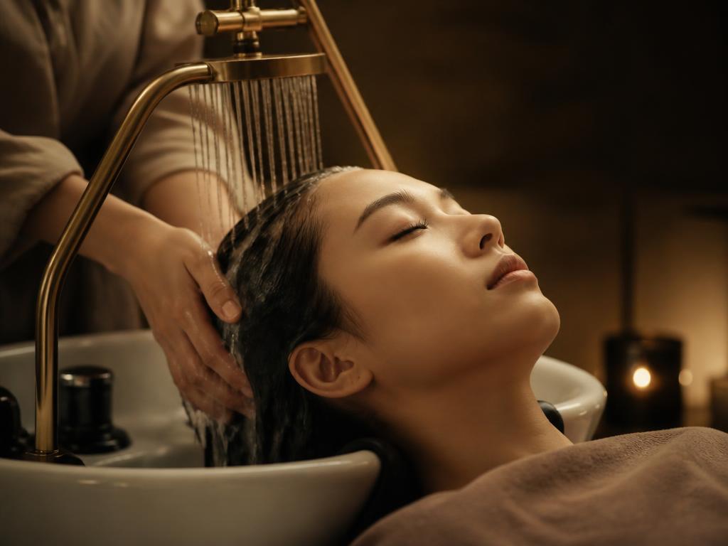 Japanese head spa — illustrative