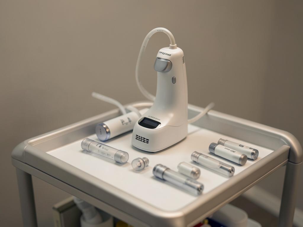 HIFU (focused ultrasound lifting) — illustrative