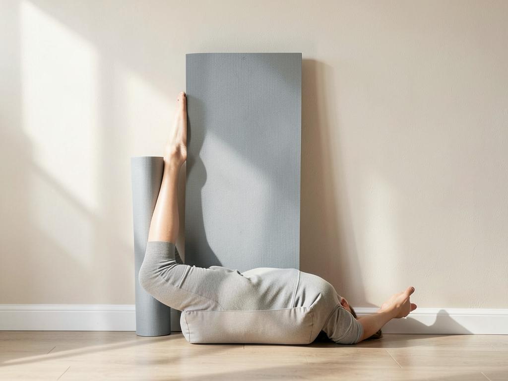 Legs up the wall — illustrative